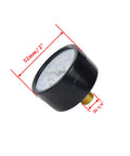 Air Pressure Gauge 0 To 180 Psi Center Back Mount 2 Inch Dial G1 Quarter Thread Built Tough With Brass Inner Components For Air Compressors