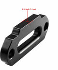 Tough As Nails Heavy Duty Aluminum Hawse Fairlead For 8000 To 13000 Lbs Winches, 10 Inch Mount, CNC Machined 6063 Aluminum, Glossy Silver Finish