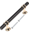 Aluminum Alloy Drawer Handles And Cabinet Pulls Kit, Easy Install Cup Knobs, Door Handles, And Furniture Hardware in black