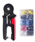 Mini 6-4 Ferrule Wire Terminals Kit With Crimp Plier, Insulated End Ferrules, Wire Connectors shown with storage case