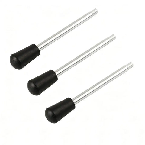 Top Shelf 3 Piece M10 Long Bench Drill Press Handle Bar Set with chrome plated steel and anti-slip grip for precise feeding.