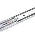Full Extension Drawer Slides With No Squeak Glide, Three Section Full Extend, Rebound Damping For Smooth Open, 14 Inch Length close-up view