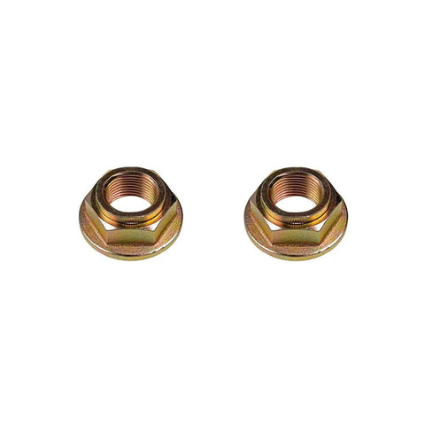 Pair of CV axle nuts for Set of 2 Front or Rear Wheel Bearing Hub Assemblies with CV Axle Nuts, compatible with 2000-2013 GM cars