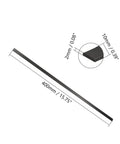 Set Of 3 Pultruded Carbon Fiber Strips, Flat Bars, 1mm Thick By 3mm Wide, 200mm Long, ideal for kites and RC planes shown with dimensions