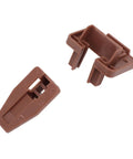 Brown 10 Pack Drawer Track Guides And Glides For Center Mount Plastic Drawer Slides Replacement Parts With Screws For Furniture Drawer System DIY Kit