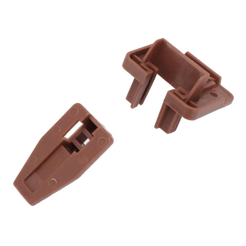 Brown 10 Pack Drawer Track Guides And Glides For Center Mount Plastic Drawer Slides Replacement Parts With Screws For Furniture Drawer System DIY Kit