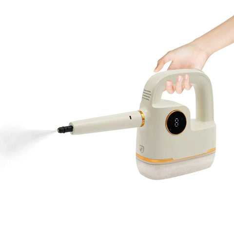 Handheld Steam Cleaner With 6 Speed Adjustable High Temperature And Digital Display 41 Inch Extension Hose 10 Tool Attachments Multi Surface