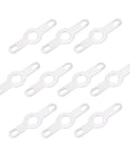 Array of Double End Lug Plate Ring Terminal 3.2mm Soldering Lug For Power Cable And Solid Wire, 6mm Outer, 18mm Length, Heavy Duty Electrical Wiring Connector Pack Of 200.