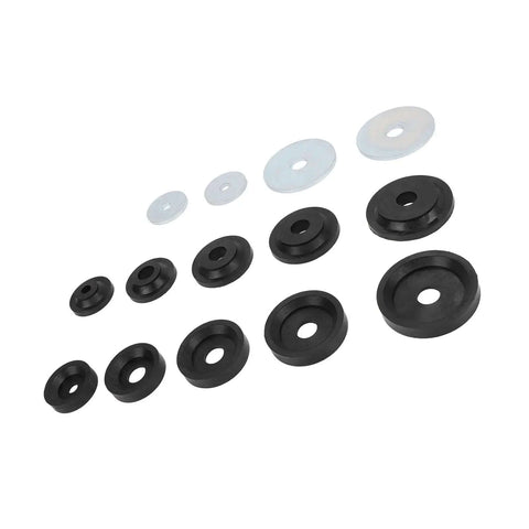 3D Printed Sheet Metal Dimple Die Set With Carbon Steel Flared Hole Dies And Backing Discs Easy Swap For Hydraulic Punch Driver Adds Strength And Detail To Metal Projects Durable Precision Fit For DIY Metalworking