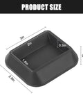 Furniture Stoppers And Wheel Caster Cups Silicone Non Slip Pads Protect Floors For Sofas Beds And Chairs Fit All Wheel Sizes Protect Scratches 8 Pack Everyday Use shown in black silicone material with dimensions 3 inches by 2.8 inches.