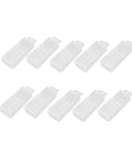 10 Piece Drill Bit Storage Box Set With Telescopic Twist Case Countersink Bits Organizer For 7.6mm To 13mm Durable Rectangular Drill Bit Case, 10 clear plastic cases