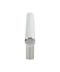 Side view of 10 Pack Modern Bar Style Brushed Nickel Cabinet Pulls With 4-1/4 Inch Hole Centers And 7-13/32 Inch Overall Length 188mm