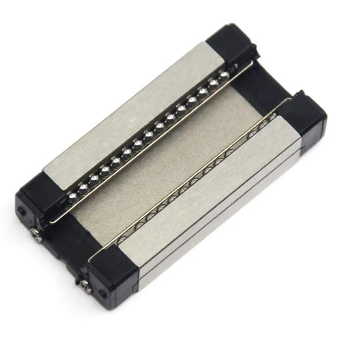 MGN9H Linear Motion Carriage Block for 9mm Slide Rail Guide showing steel balls and precision construction for CNC builds.
