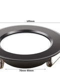WKNHHL Recessed Lighting Housing Trim Kits Ultra Thin Aluminum Recessed Downlight Round Led Panel Ceiling Lights Spotlight Commercial Clothing Built-in Ceiling Hole,White L,Warm, 105mm diameter trim with mounting clips.