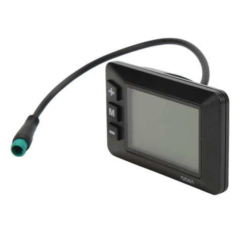 High Contrast LCD Display For E Bikes And Scooters 36V And 48V Battery Meter With 22.2mm Handlebar Fit, Easy Readout Of Real Time Power, Riding Mileage, And Safe Clear Readouts GD01 Compatible