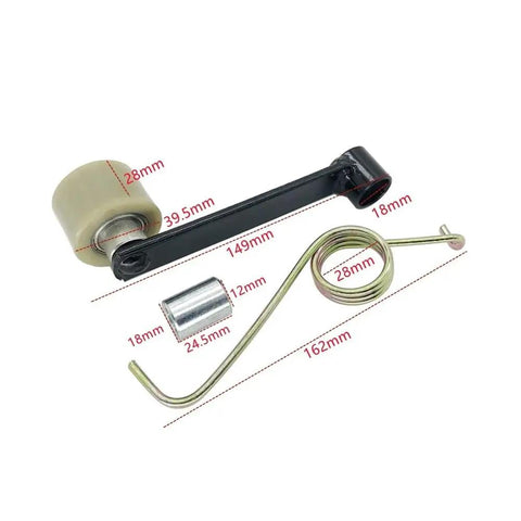 Heavy Duty Chain Tensioner With Roller Kits Upgrades Your 200cc ATV Quad BS200S-7 For Smooth Rides And Reliable Performance On Rough Trails, roller kit parts with dimensions