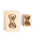Dope Bow Shape Leather Cutting Die Set Two Pack For DIY Leather Projects, featuring two wooden-framed Japanese steel bow shape dies