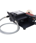 Aynuma Mini Belt Sander 350W Electric Bench Grinder With Rotary Tool Kit And Metal Knife Sharpener, compact design and tools.