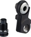 RD R8000 Rear Derailleur Bracket Axle Unit For Normal Type Road Bikes Crisp Shifting Rock Solid Alloy Build Corrosion Resistant Construction Easy Install Durable Part For Smooth Gear Changes On Every Ride Ride Ready black alloy derailleur hanger with axle bolt
