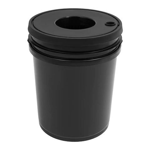 Black planting bucket for Hydroponic Growing System Kit Dope With 5.28 Gallon Deep Water Culture Pump Air Stone And Recirculating Drip Garden