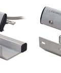 Heavy-Duty Track Mount Overhead Door Magnetic Contact Switches Pack Of 2 with Rugged Aluminum Housing and Mounting Brackets