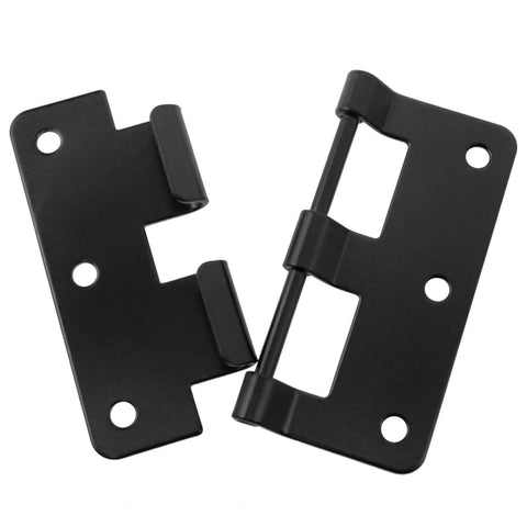 3.03 X 2.64 Inch Black Lift Off Hinge For Flight Cases Detachable Split Hinge Hardware Rust-Resistant Metal Smooth Surface