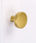 Dope Brushed Brass Cabinet Knobs 10 Pack For Modern Kitchen Hardware Handles Round Drawer Knobs 1.27 Inch Durable Zinc Alloy
