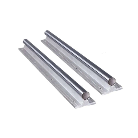 Slick High Precision SBR12 Linear Guide Rail Kit With 400MM Fully Supported Shafts And Smooth Bearing Blocks For Super Stable CNC Motion And Low Friction Sliding Performance, two rails