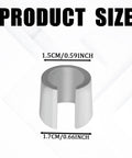 Heavy Duty Lead Alloy Battery Terminal Post Shims 1.5CM x 1.7CM size shown, universal adapter sleeves for trucks and SUVs.