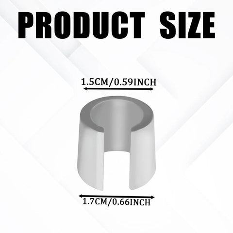 Heavy Duty Lead Alloy Battery Terminal Post Shims 1.5CM x 1.7CM size shown, universal adapter sleeves for trucks and SUVs.