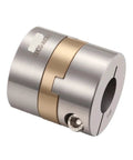 Heavy Duty Stainless Steel Flexible Shaft Coupler 5Mm By 8Mm Bore Oldham Rotary Link, detailed view and clamping mechanism.
