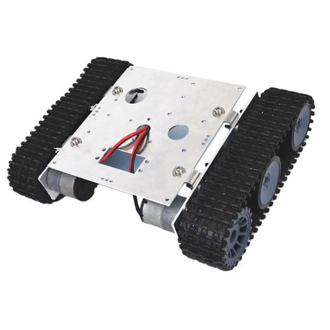 Smart Robot Tank Chassis With 33GB-520 Motor For DIY Robotics, Durable Aluminum Alloy, Big Track System, Unassembled Kit