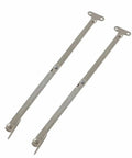 Rotatable Lid Support Hinge 2 Piece Set For Boxes Cabinets And Jewelry Boxes Durable Steel Construction Includes Mounting Screws Unfolded 9 By 3 Inches Folded 5.1 By 1.2 Inches
