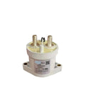 Heavy Duty High Voltage Dc Contactor Relay 12 24V 500A Switch With monitoring protection side view with electrical terminals.