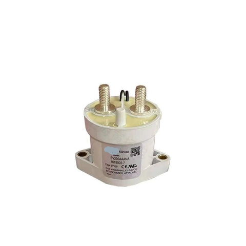 Heavy Duty High Voltage Dc Contactor Relay 12 24V 500A Switch With monitoring protection side view with electrical terminals.