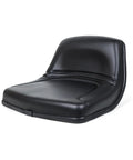 Universal Forklift Seat With Reinforced Steel Backrest And Built In Safety Micro Switch Engineered For Heavy Rig Work that features a black vinyl cover.