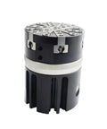 Heavy Duty Pneumatic Gripper Cylinder Featuring A Rock Solid Six Finger Layout For Dead On Clamping Accuracy And Smooth Industrial Assembly Operations, top view showing gripping features.