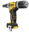 Rugged Brushless Cordless Rivet Drops Some Serious Muscle For No Sweat Stainless Steel Fastening And Cranks Out Three Hundred Rivets Per Charge With Foolproof Nose Piece Swap Design cordless rivet gun with ergonomic grip and battery slot.