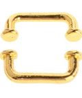 Gold Metal Mini Cabinet Knob Pulls Set for 1 to 12 Scale Dollhouse Furniture Hardware, Decorative Drawer Handles