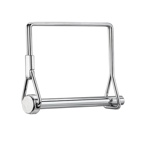Side view of Two Pack Trailer Coupler Pins 1/4 X 4 Inch And 5/16 X 4 Inch With Anti Loss Cable Square Wire Lock Pin For Trailer Hitch Latch