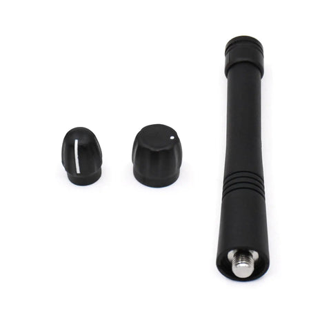 Three Piece VHF Stubby Antenna Set With Volume Knob And Channel Knob Cap For CP Series Two Way Radios CP200 CP200d Accessories