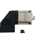 Heavy Duty Ninety Degree Planetary Gearbox For Servo And Stepper Motors, compact design with mounting screws for industrial applications.