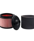 Heavy Duty Fine Dust Cartridge Vacuum HEPA Filter Foam Replacement For Vacmaster Beast 5 Gallon Wet And Dry Vacuum Series VF408 VF410P VFB511B 0201 Cleva Industrial VF408B Compatible Replacement.