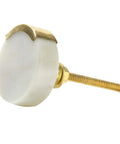 Set Of 6 Marble Knobs For Cabinets And Drawers White Round Decorative Cabinet Hardware Perfect For Kitchen Cupboards Glass Doors Dressers Wardrobes Pulls And More Easy To Install Durable And Stylish Home Upgrades