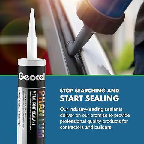 Tough As Nails White Gutter Sealant 3 Pack Heavy Duty Roof Caulk being applied for waterproof sealing on a metal surface.