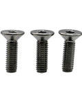 Killer Quality A2 Stainless Steel Socket Countersunk Screws M3 X 12mm Hex Drive Flat Head Bolts close-up of three bolts