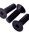 Heavy Duty Three Eighths Inch By Sixteen Thread Socket Cap Flat Head Countersunk Screws Set Of Ten In Alloy Steel Grade Ten Point Nine With Black Oxide Finish And Allen Hex Drive Full Coarse UNC Threads For Cars Motors Machinery And DIY Projects