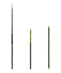 Shaka Black Carbon Polespear 7 Foot For Spearfishing Free Diving And Scuba Diving 3 Piece Carbon Fiber Pole With Aluminum Unions