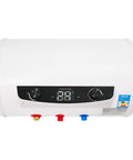 Heavy Duty 1500 Watt Electric Tank Water Heater Delivering 9.25 Gallon Hot Water Built Solid Stainless Shell display panel and controls