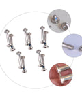 16 Piece Inline Skate Replacement Screws Kit, Stainless Steel Skate Wheel Screws for Inline Bearings shown in detail